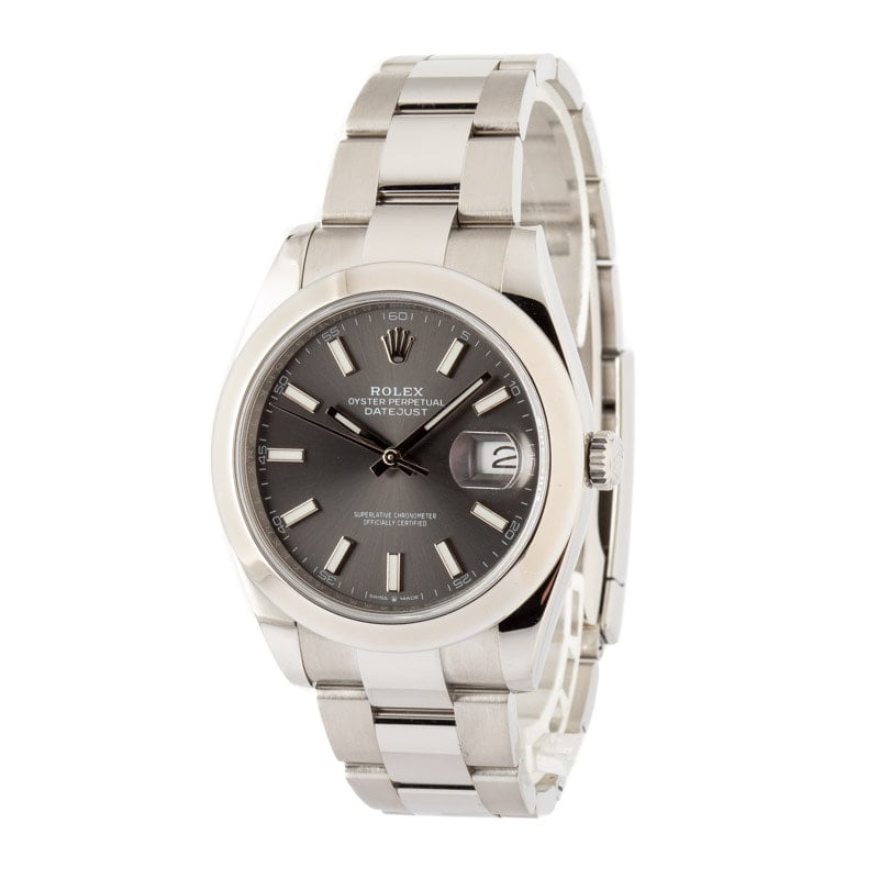 Rolex Datejust 41 Ref 126300 Slate Dial