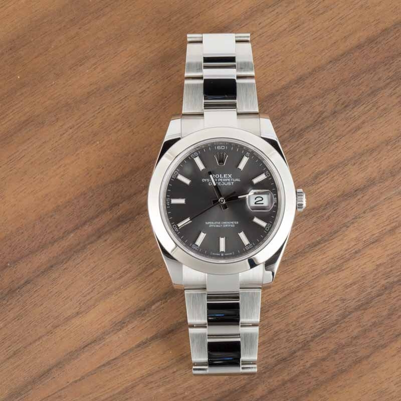 Rolex Datejust 41 Ref 126300 Slate Dial