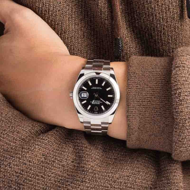 Rolex Datejust 41 Ref 126300 Black Luminous Dial