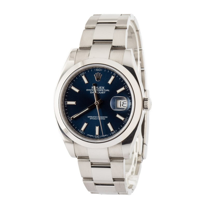 Rolex Datejust 41 126300 Blue Index Dial
