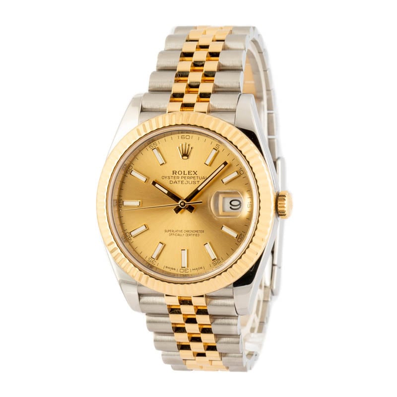 Pre-Owned Rolex Datejust 41 Ref 126333 Champagne Dial