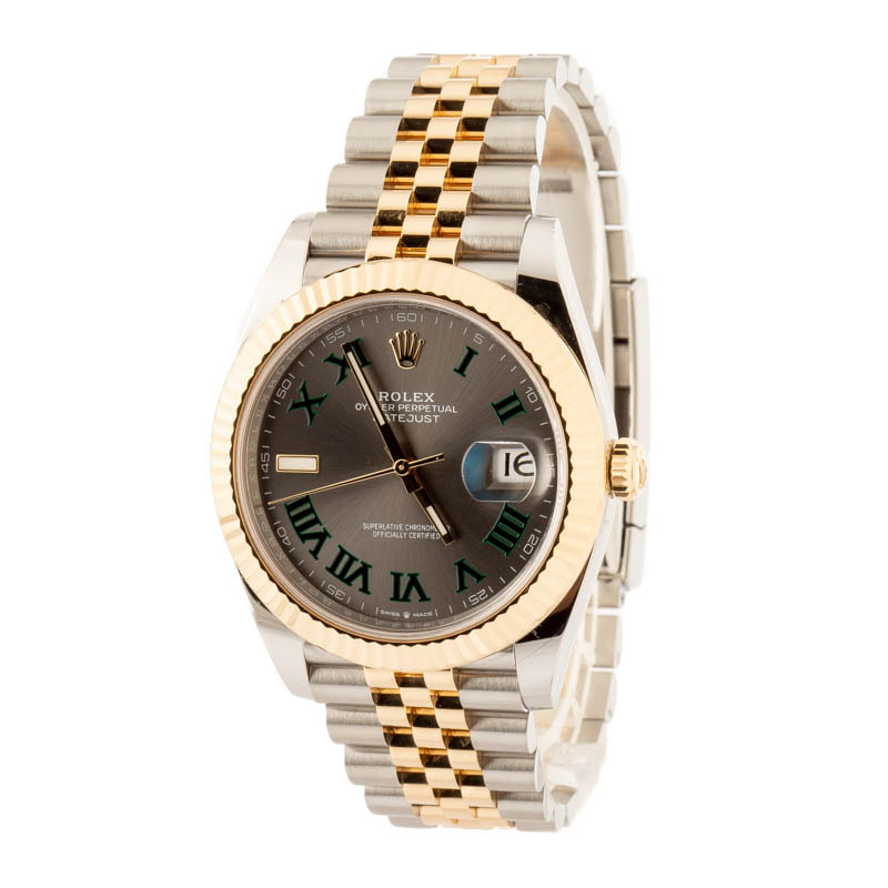 Rolex Datejust 41 Ref 126333 Slate Wimbledon Dial