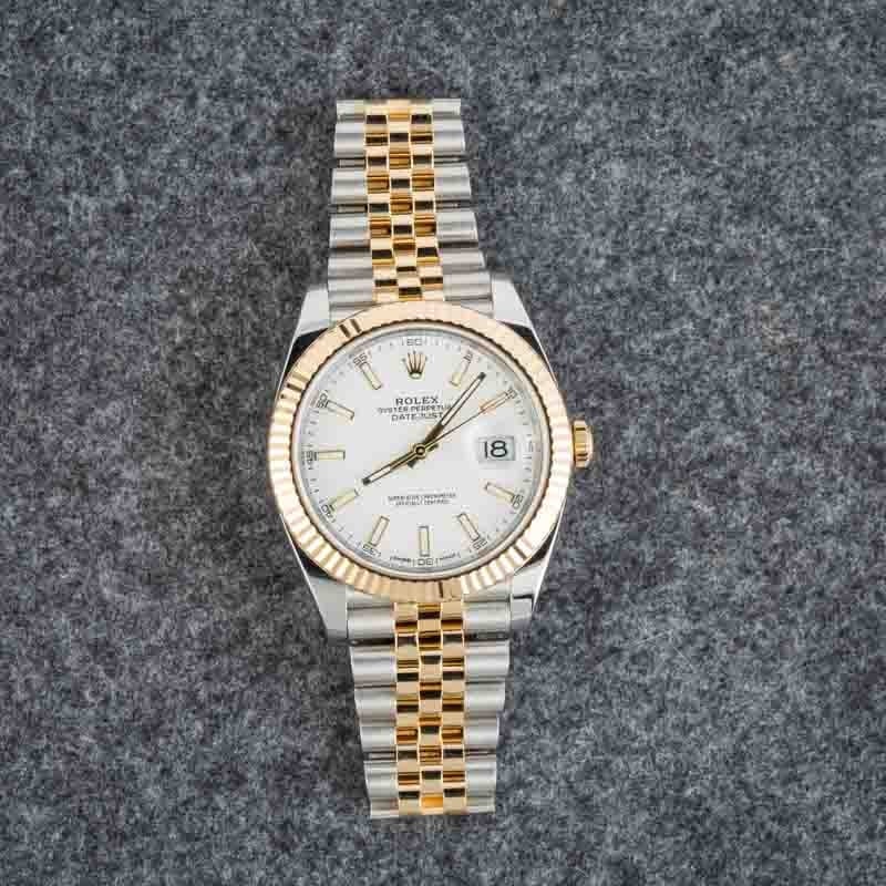 Rolex Datejust 41 Ref 126333 White Luminous Dial