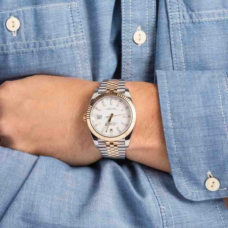 Rolex Datejust 41 Ref 126333 White Luminous Dial