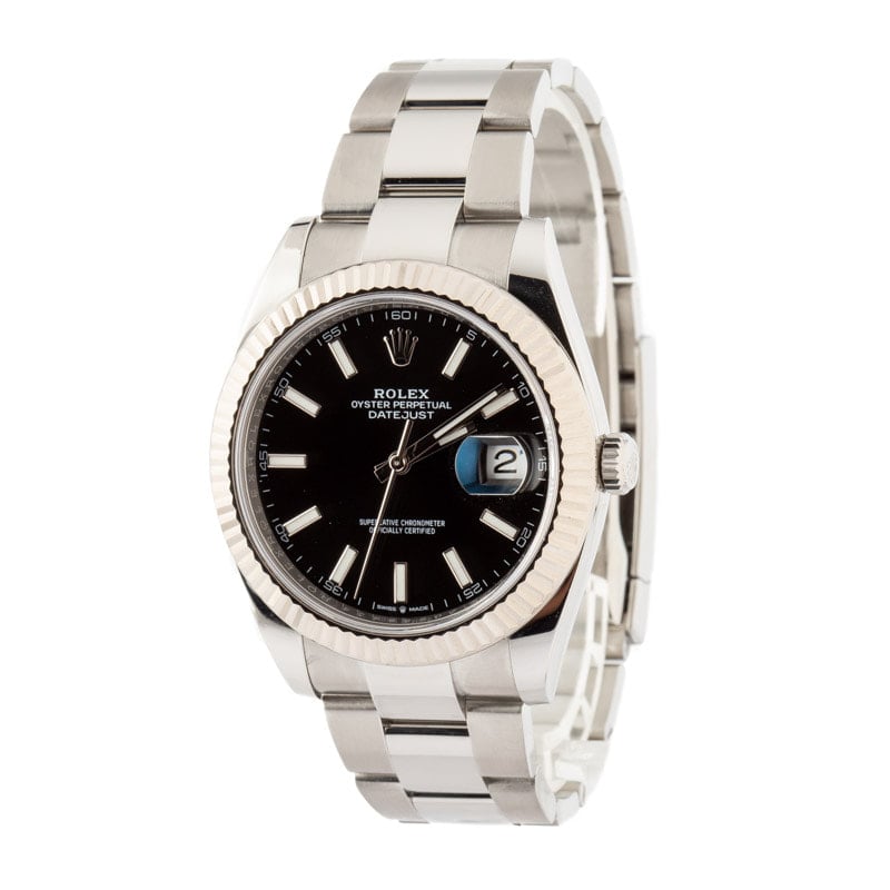 Rolex Datejust 41 Ref 126334 Black Dial Oyster Band