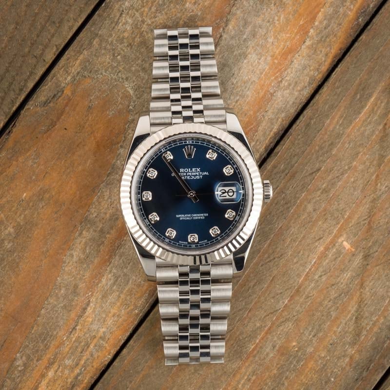 Men's Rolex Datejust 41 126334 Diamond Dial