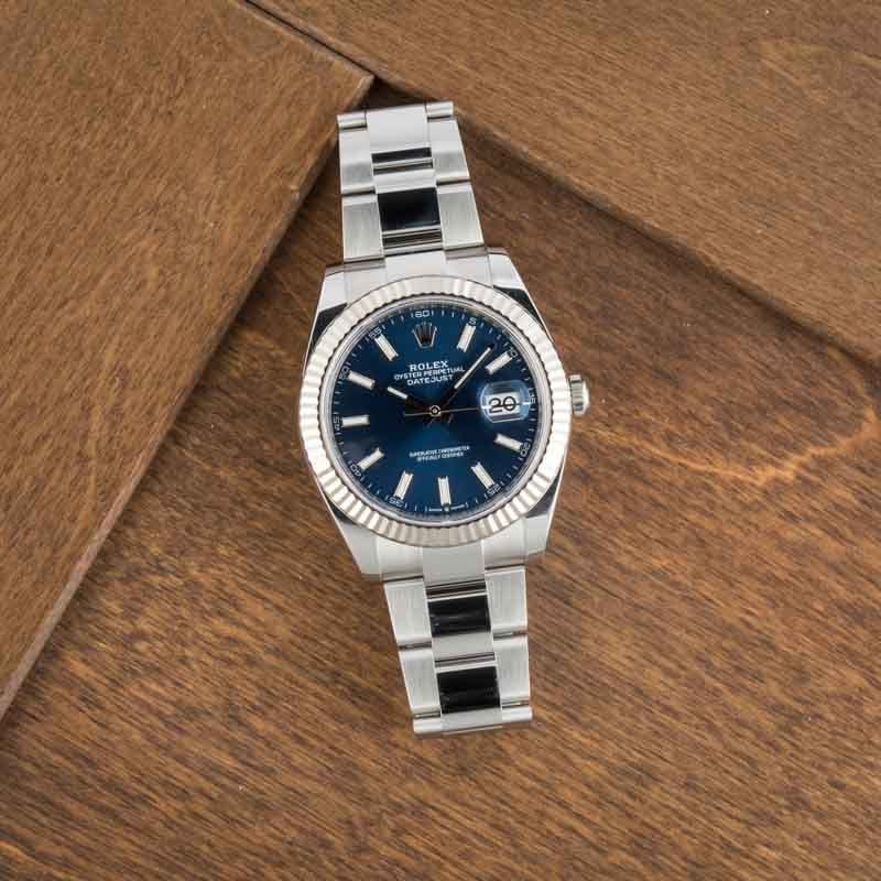 Men's Rolex Datejust 41 Ref 126334 Blue Dial