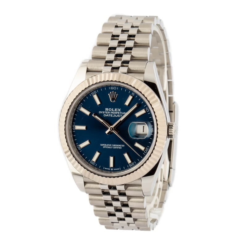 Used Rolex Datejust 41 Ref 126334 Blue Luminous Dial