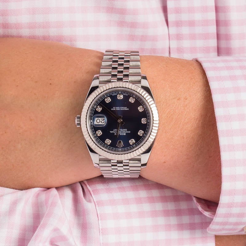 Men's Rolex Datejust 41 126334 Diamond Dial