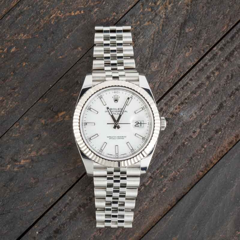 Rolex Datejust 41 Ref 126334 White Dial Stainless Steel