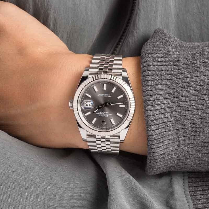 Rolex Datejust 41 Ref 126334 Slate Chromalight Dial