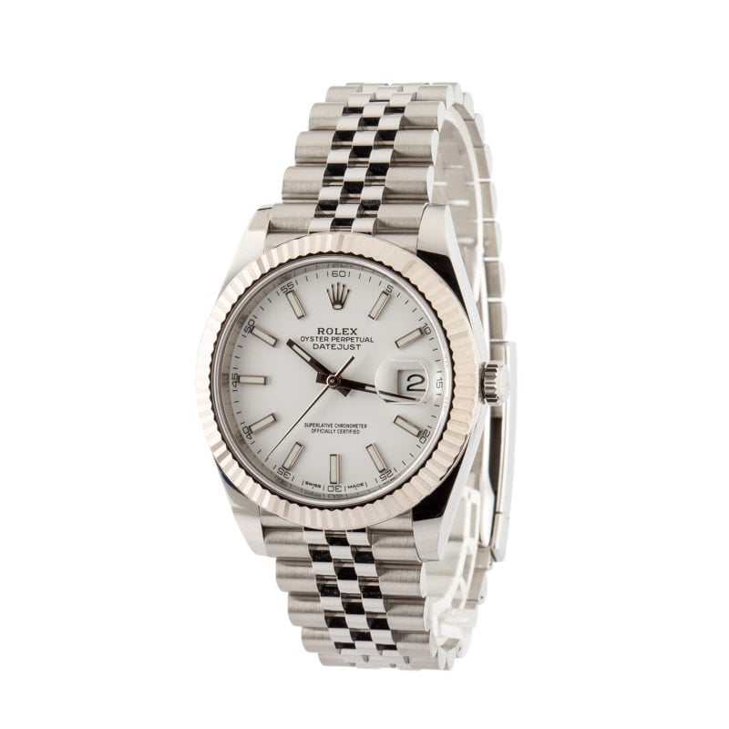 Rolex Datejust 41 Ref 126334 White Dial Stainless Steel