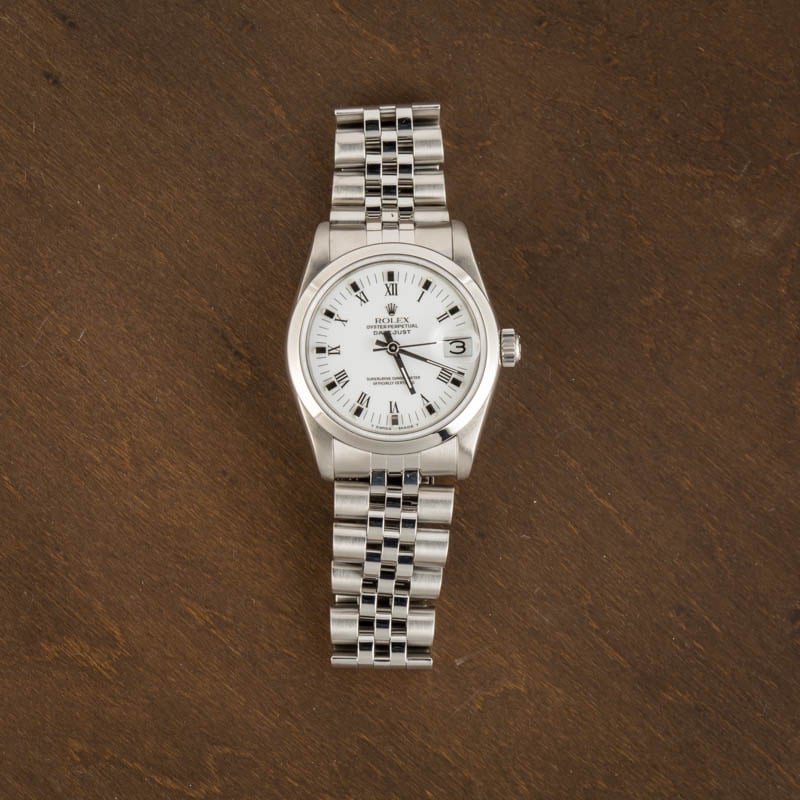 Ladies Rolex Datejust 31 Ref 68240 White Dial