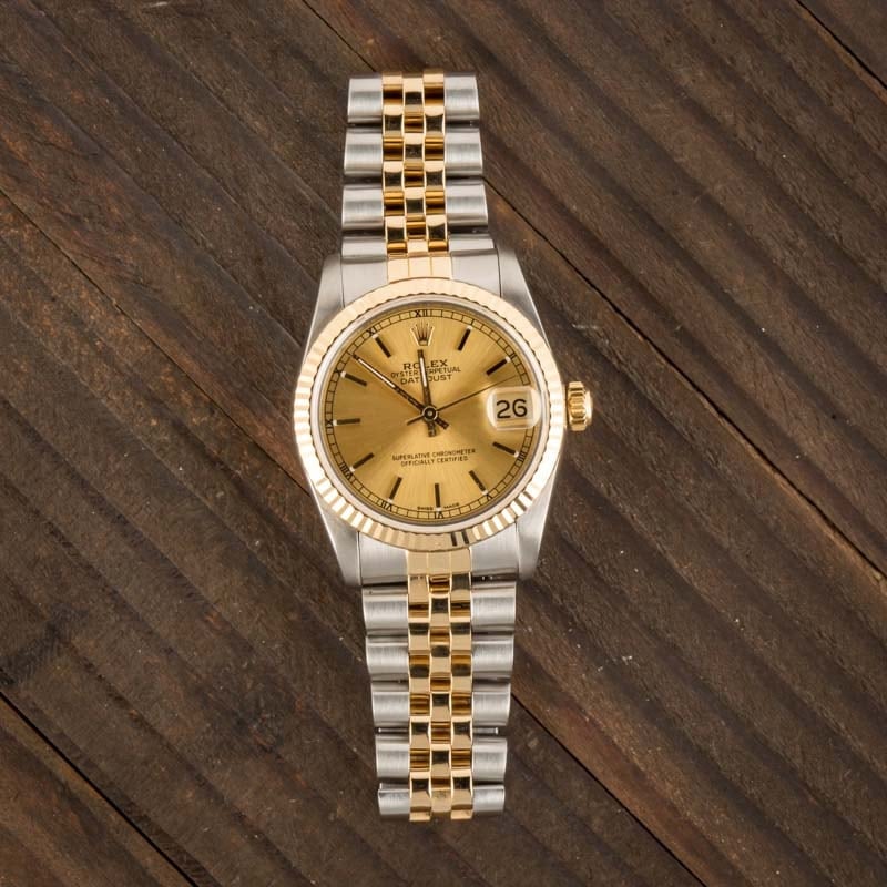 Rolex Datejust 68273 Champagne Dial