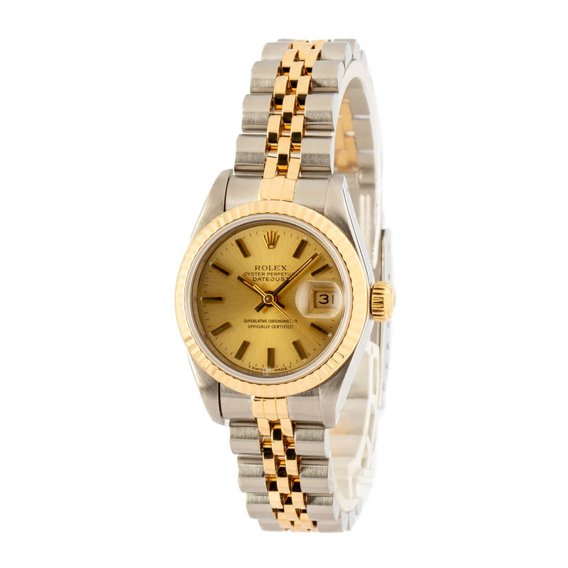 Ladies Rolex Datejust 69173 Steel & 18k Yellow Gold