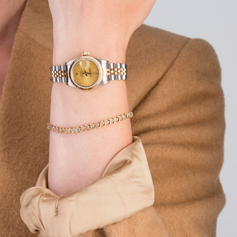 Ladies Rolex Datejust 69173 Gold & Steel