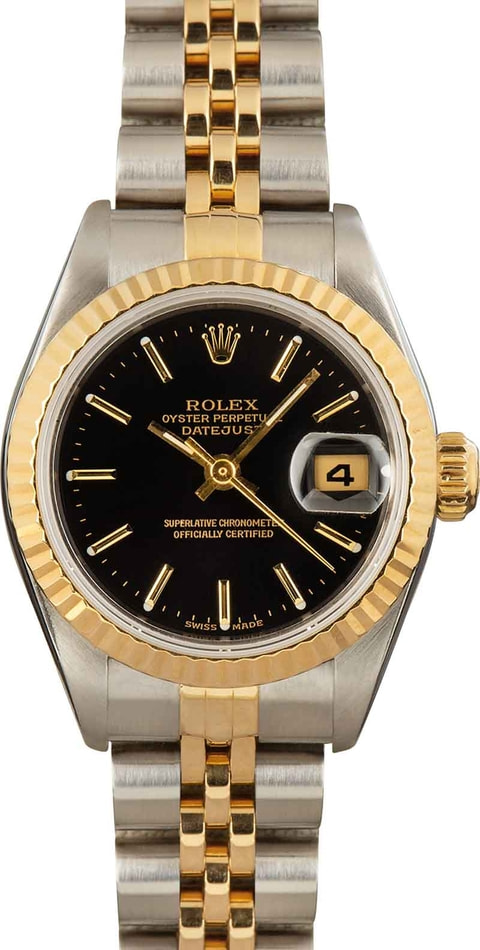 Rolex Lady Datejust 69173 Black Index Dial