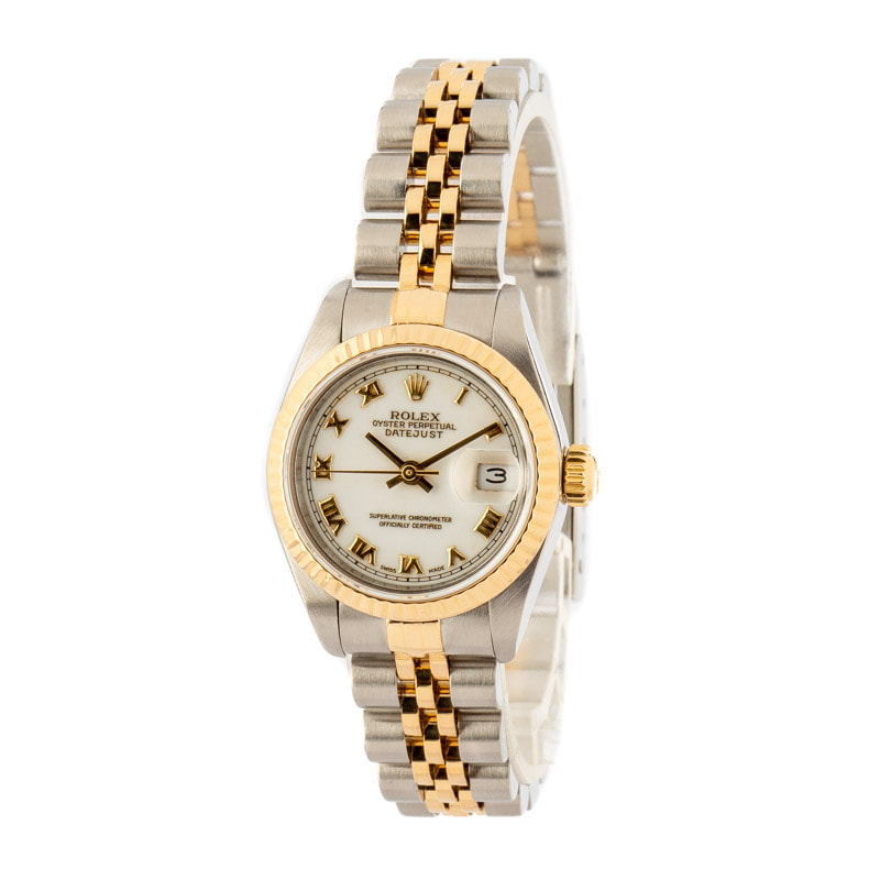 Ladies Rolex Datejust 69173 White Dial