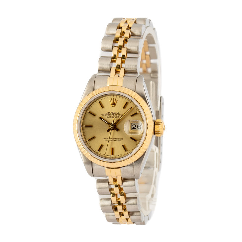 Pre-Owned Rolex Datejust 69173 Champagne