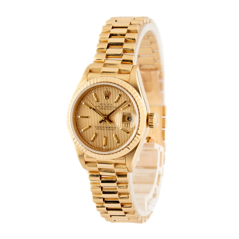 Ladies Rolex Datejust 69178 18k Yellow Gold