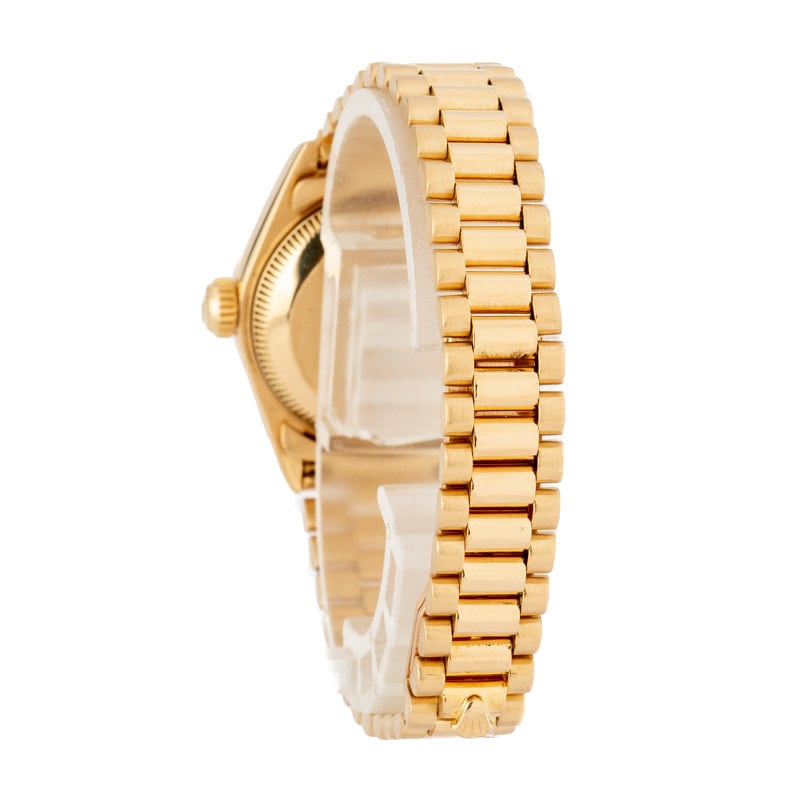 Ladies Rolex Datejust President 69178 Diamonds
