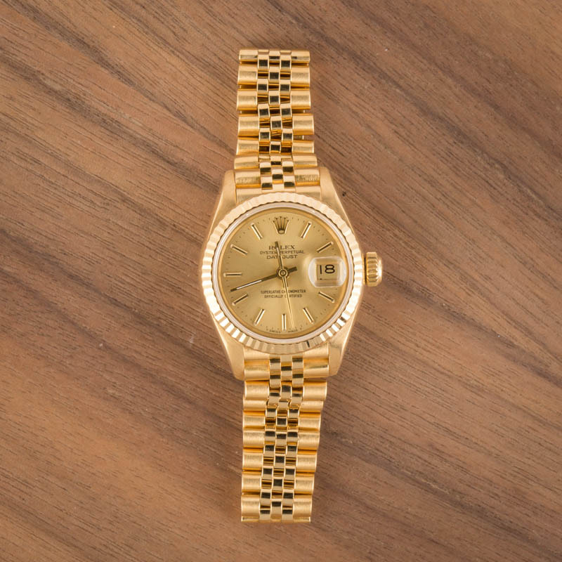 Ladies Rolex Datejust 69178 Yellow Gold