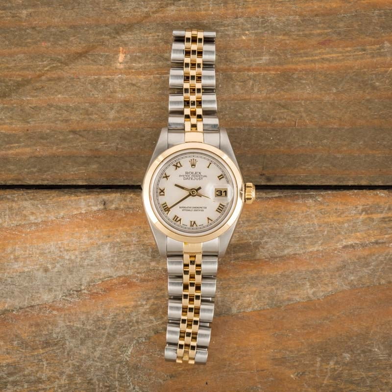 Pre-Owned Rolex Lady Datejust 79163 Pyramid Dial