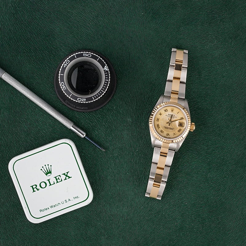 Rolex Datejust 79173 Champagne Decorated Dial