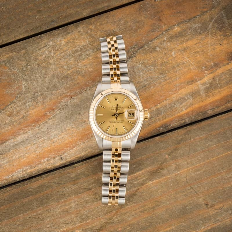 Used Rolex Datejust 79173 Champagne Dial