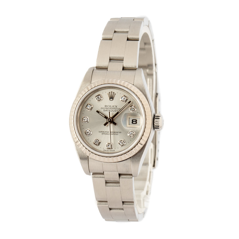 Rolex Lady-Datejust 79174 Silver Diamond Dial