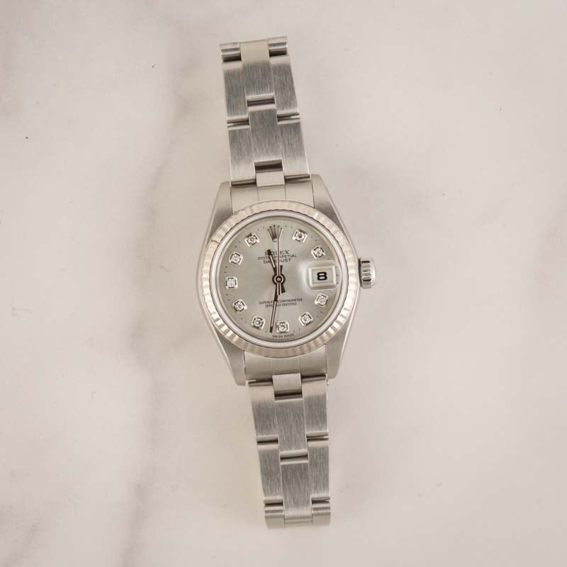 Rolex Lady-Datejust 79174 Silver Diamond Dial