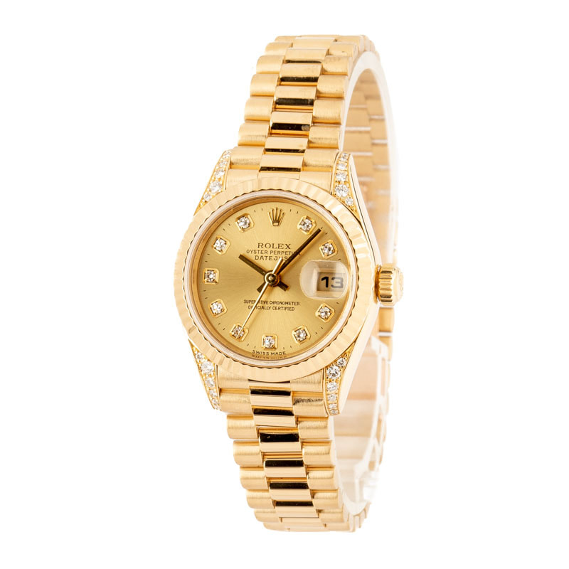 Ladies Rolex President 79238 18k Yellow Gold