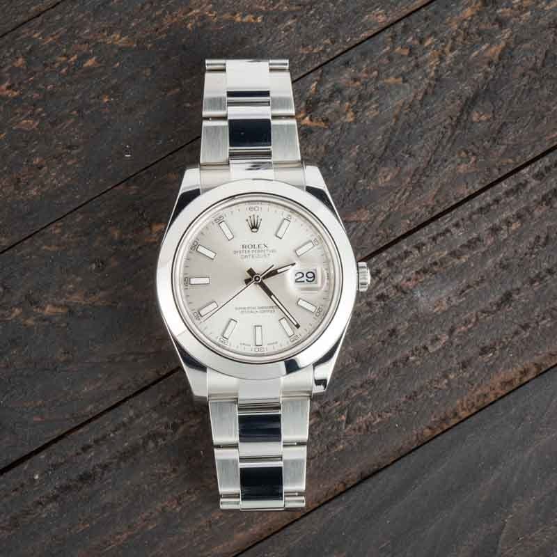 Rolex Datejust II Ref 116300 Silver Dial