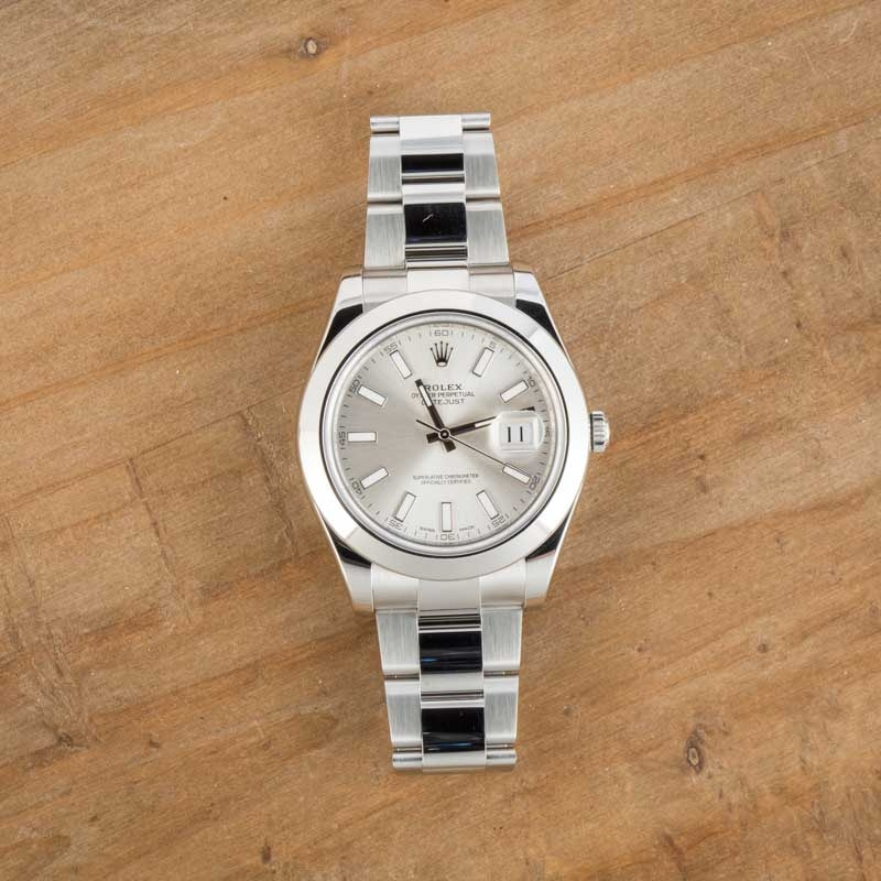 Rolex Datejust II Ref 116300 Silver Dial