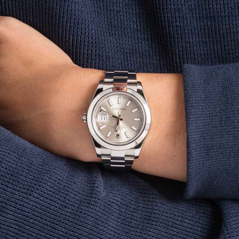 Rolex Datejust II Ref 116300 Silver Dial