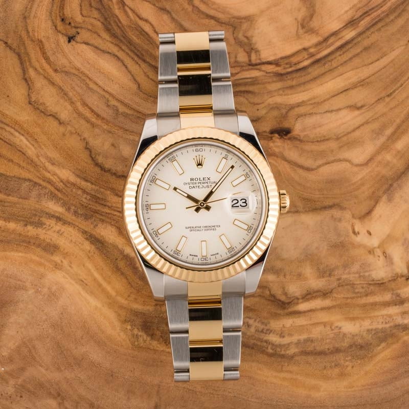 Rolex Datejust 41MM Two-Tone Ivory