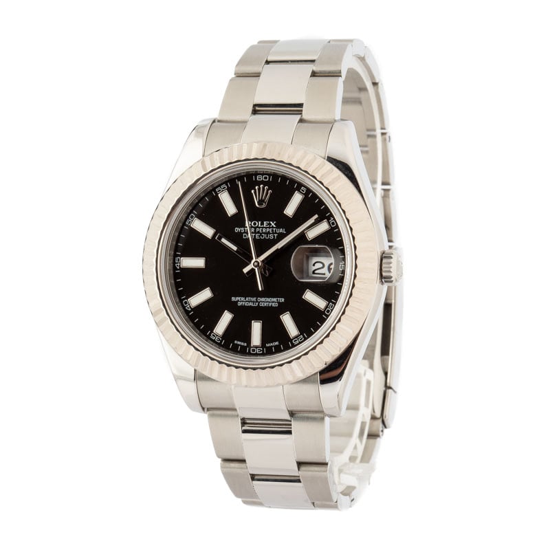 Used Rolex Datejust II Ref 116334 Stainless Steel Oyster