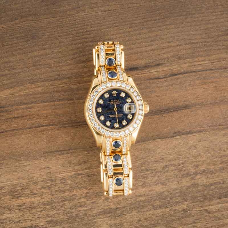 Rolex Lady Datejust Pearlmaster 69298 Sodalite Dial