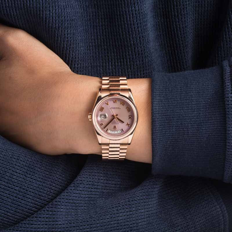 Rolex Day-Date 36 Ref 118205 18k Everose Gold