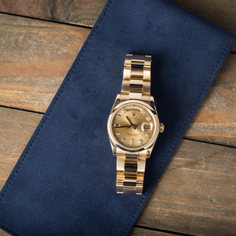 Rolex Day-Date 118208 Yellow Gold Oyster