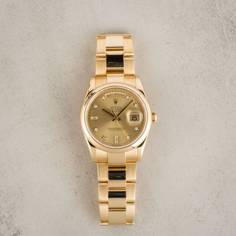 Rolex Day-Date 118208 Yellow Gold Oyster