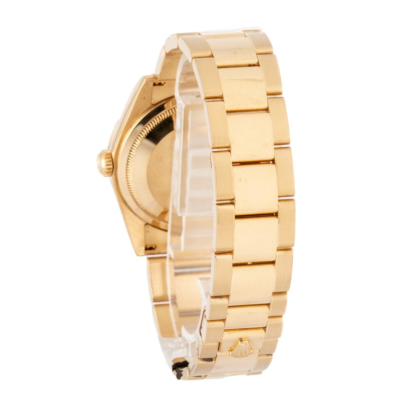 Rolex Day-Date White Dial 118208 Yellow Gold