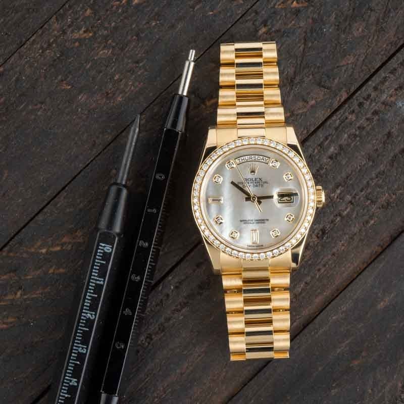 Rolex Day-Date Ref 118348 Mother of Pearl Dial