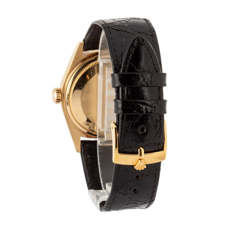 Pre Owned Rolex Day-Date 18038 Leather Bracelet