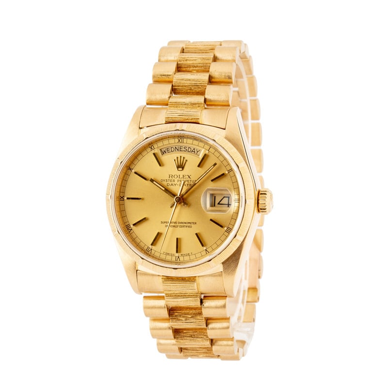 Rolex President Day Date 18078 Bark Finish