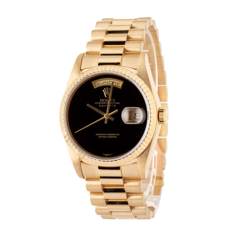 Rolex Day-Date 18238 Onyx Dial