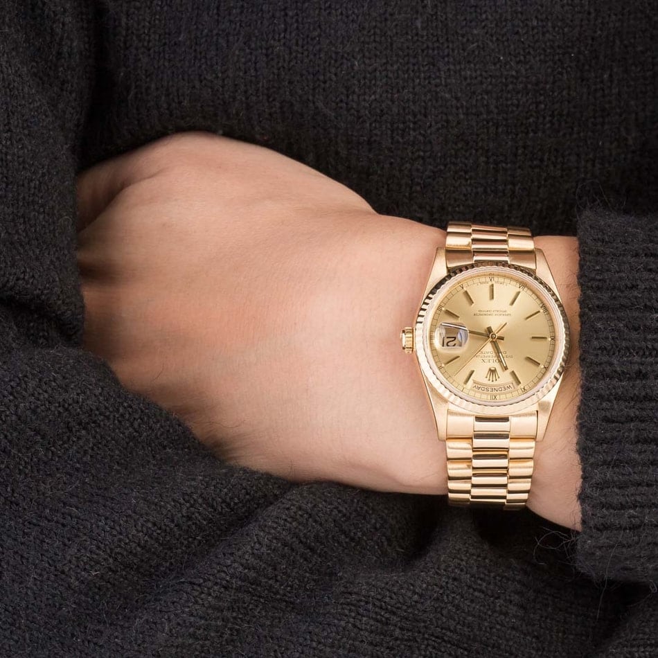 Rolex President Gold Day-Date 18238 Champagne Dial