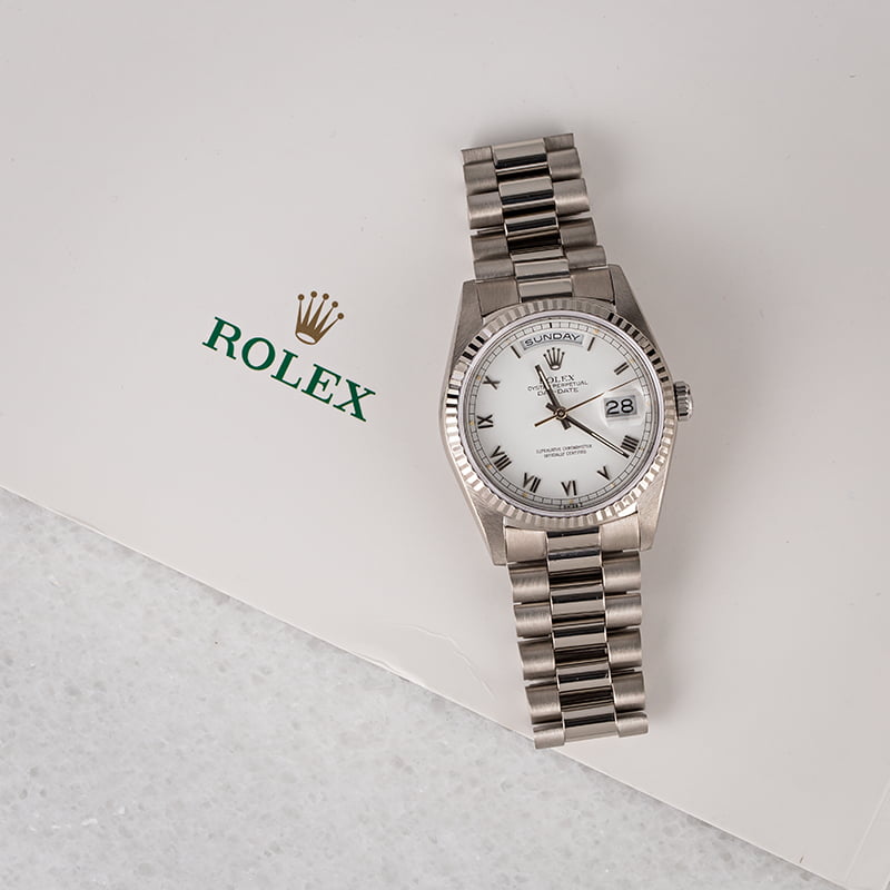 PreOwned Rolex Day-Date 18239 White Gold President