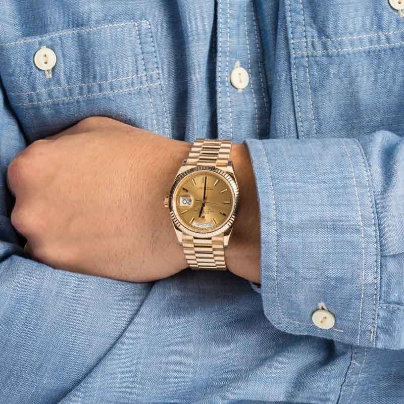 Rolex Day-Date 36 Ref 128238 Champagne Dial