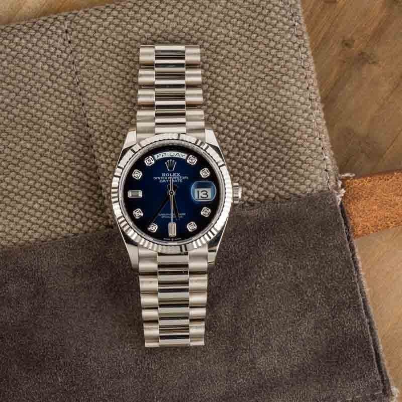 Rolex Day-Date 128239 Blue Diamond Dial